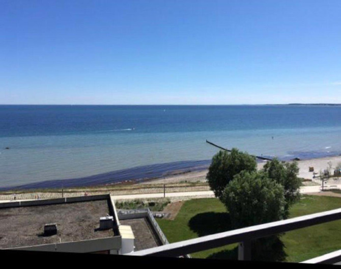 Ferienwohnung in Großenbrode - Lauer - Blick vom Balkon-rechts am Bild Ihr Strandkorb