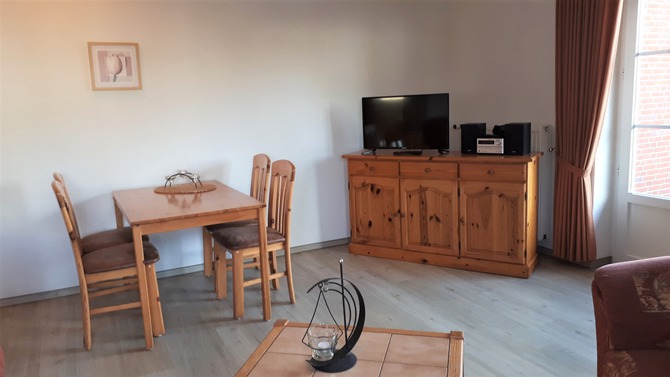 Ferienwohnung in Fehmarn OT Gammendorf - Ferienhof Hopp - Eßbereich der Ferienwohnung Seestern