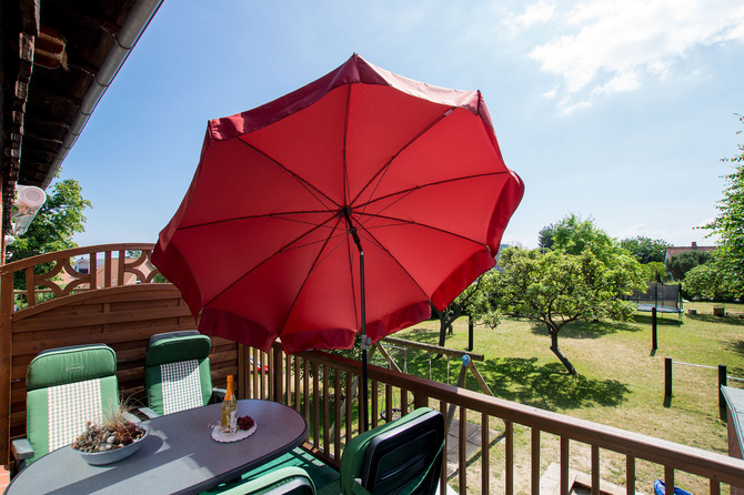 Ferienwohnung in Rettin - Bauernferienhof Kluvetasch Ostseeblick - Sonnenschutz