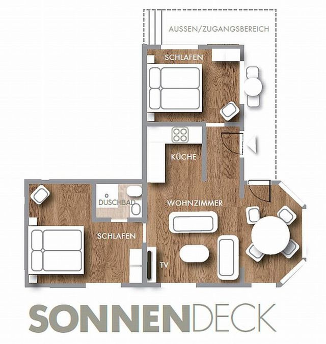 Ferienwohnung in Grömitz - Seepark - Sonnendeck - Bild 3