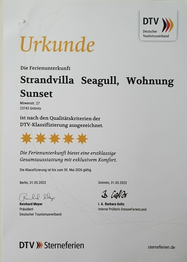 Ferienwohnung in Grömitz - "Strandvilla Seagull - Whg. Sunset" - Bild 6