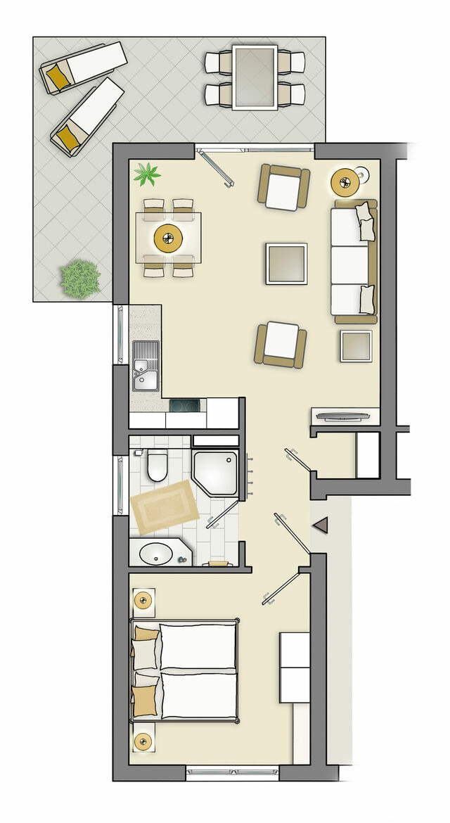 Ferienwohnung in Dierhagen - Garten-Ferienwohnung - Bild 2