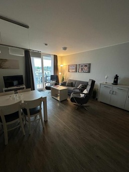 Apartment 28, Blickrichtung Innenstadt/Binnenhafen