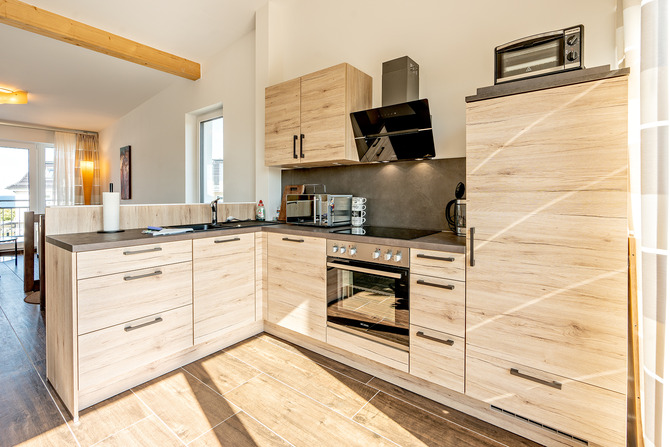 Ferienwohnung in Börgerende - Appartement 5 - Traumblick - Einbaugeräte