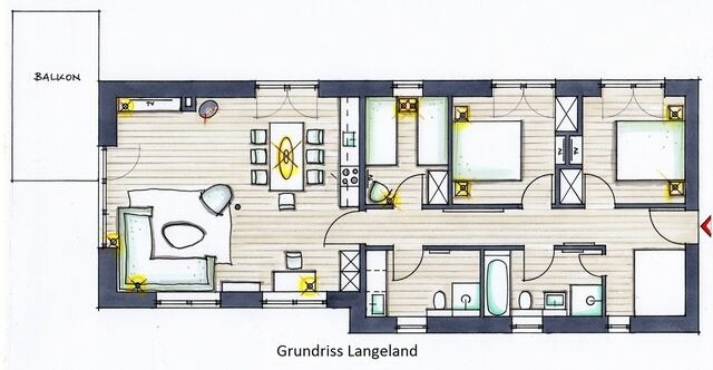 Ferienwohnung in Kronsgaard - Ferienwohnung Langeland - Bild 4