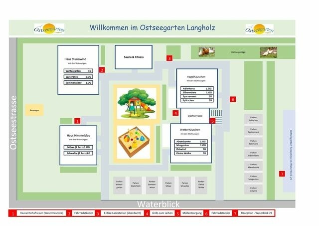 Ferienwohnung in Waabs - Ostseegarten Langholz - Ferienwohnung Silberm&ouml;we (bis 6 Pers) - Bild 19