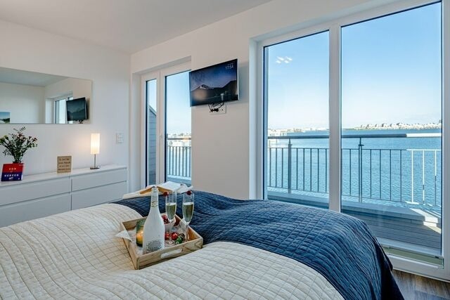 Ferienhaus in Olpenitz - Schleivilla Hafenblick by Seeblick Ferien ORO, Sauna, direkte Wasserlage - Bild 22