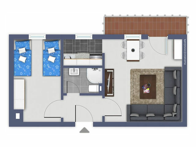 Ferienwohnung in Dahme - Zur sch&ouml;nen Aussicht - FW 7 - Bild 12