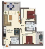 Ferienwohnung in Seebad Heringsdorf - (Brise) Villa Marlen App. 07 - Bild 19