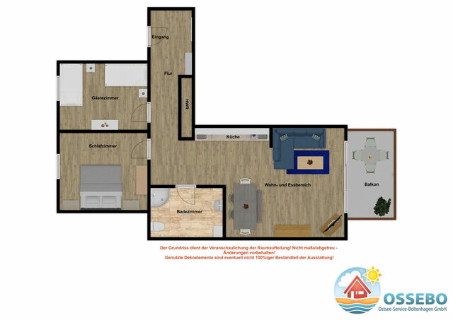 Ferienwohnung in Boltenhagen - Haus Neptun Wohnung 09 - Bild 20