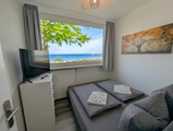Ferienwohnung in Scharbeutz - Ostseeurlaub-Scharbeutz - Schlafzimmer mit Meerblick
