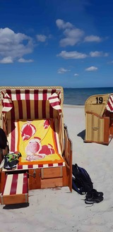 Ferienwohnung in Scharbeutz - Ostseeurlaub-Scharbeutz - Strandkorb vom Mai - September