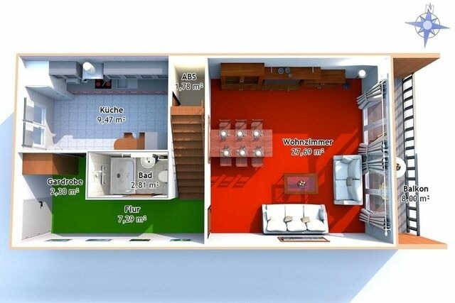 Ferienwohnung in Hohen Wieschendorf - Apartment 312 Meerblick - ABC312 - Bild 14